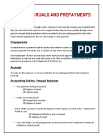 CH 10 Accruals and Prepayments