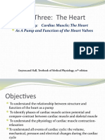 Unit Three: The Heart: Chapter 9: Cardiac Muscle The Heart As A Pump and Function of The Heart Valves