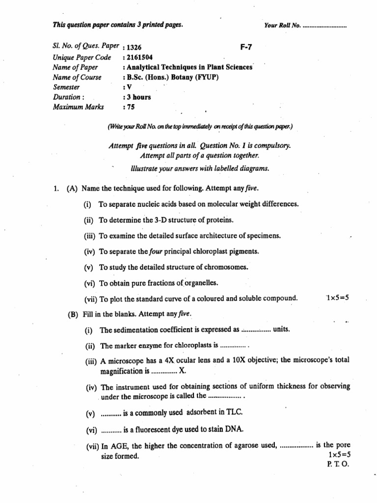 Analytical Techniques in Plant Science-1326 | PDF