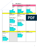 Christmas Exam Timetable 2020 RJ