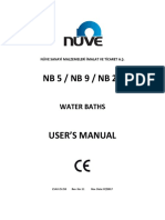 Nueve Water Bath NB20 Manual - EN PDF