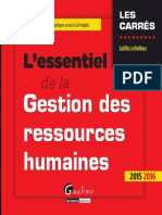 Lessentiel de La Gestion Des Ressources Humaines 2015-2016 PDF