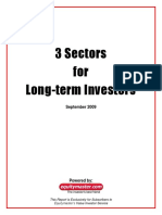 3 Sectors For Long-Term Investors: September 2009