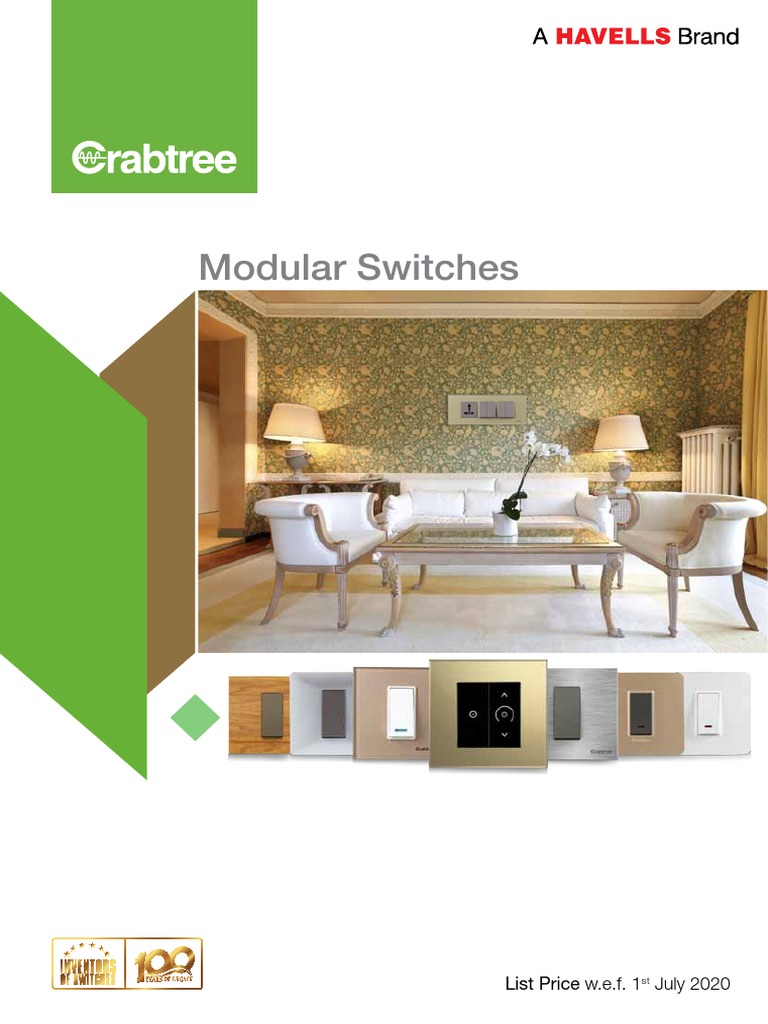 Crabtree PriceList Switches Combined | PDF | Equipment | Components