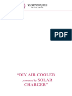 "Diy Air Cooler Solar Charger": Powered by
