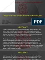 Design of A Solar Coffee Roaster For Rural Areas: National Institute of Technology, Kurukshetra