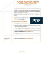 Plan de Auditoria Interna Calidad de Datos