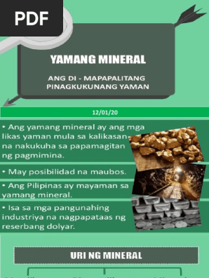Yamang Mineral at Tubig | PDF