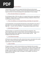 Definition of Corporate Finance: 2. Who Is The Head of Finance in Corporation?