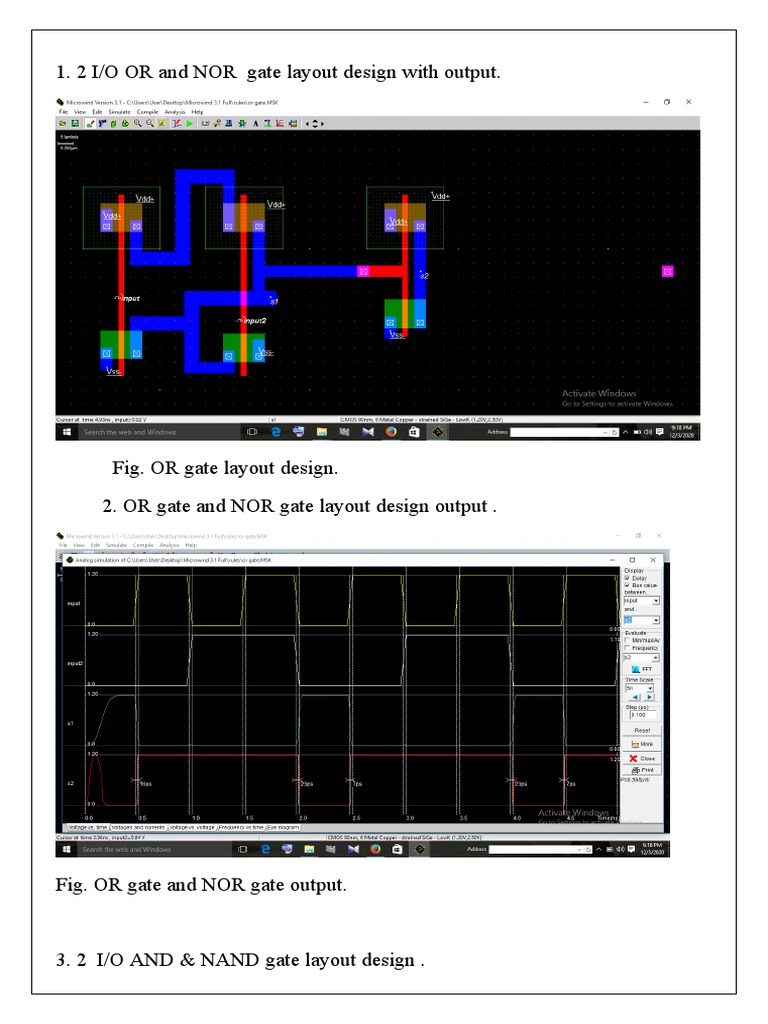 Gate Layout Designs and Outputs | PDF | Technology & Engineering