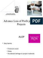 Advance Loss of Profit Policy For Projects