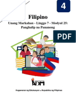 FIL4 - Q1 - Mod25 - Panghalip Pananong - Version2