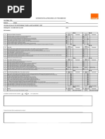 Orange TRM Acceptance Check List