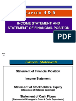 Income Statement and Statement of Financial Position: Slide 4-1