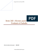 Item 245: Hernie Pariétale Chez L'enfant Et L'adulte: - Support de Cours (Version PDF