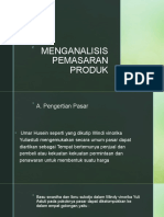 ANALISIS PEMASARAN PRODUK