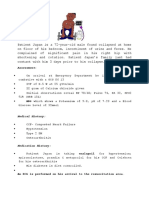 Assessment:: ABG Which Shows A Potassium of 9.0, PH of 7.23 and A Blood