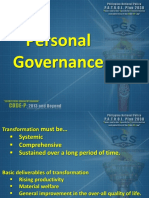 Personal Governance Transformation Starts from Within