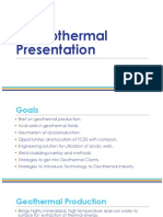 A Geothermal Presentation