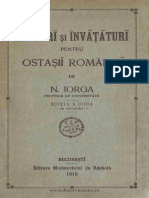 Nicolae Iorga - Sfaturĭ Și Învațăturĭ Pentru Oșteniĭ Romănieĭ