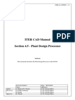 ITER CAD Manual Section 4.5 - Plant Design Processes: ITER - D - 33PE8P v. 1.1