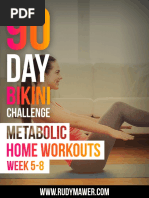 90 Day Bikini Home Workout Weeks 5 - 8