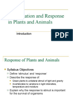 Coordination and Response in Plants and Animals