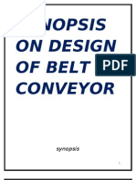 Project Report On Design of Belt Conveyor