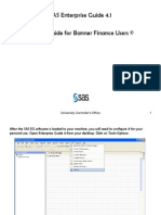 SAS Enterprise Guide 4.1 A Basic Guide For Banner Finance Users ©