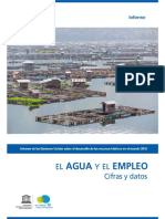 EL AGUA Y EL EMPLEO- cifras y datos