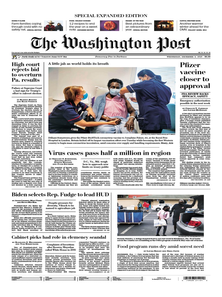 The Washington Post December 09, 2020 PDF | PDF | Joe Biden | Donald Trump