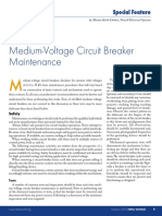 Medium-Voltage Circuit Breaker Maintenance: Special Feature