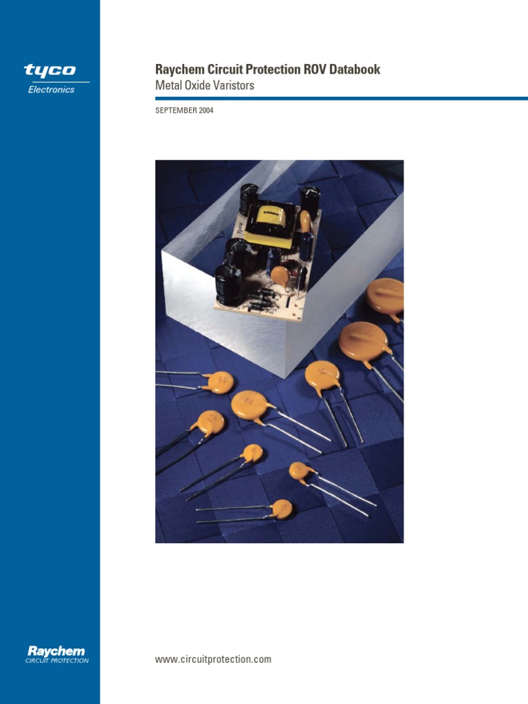 Raychem Circuit Protection ROV Databook Metal Oxide Varistors PDF