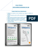 Termómetro médico infrarrojo GP-300: ficha técnica y características