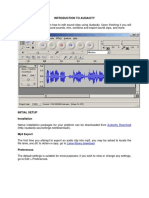 Introduction Audacity