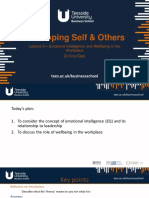 Developing Self & Others: - Emotional Intelligence and Wellbeing in The Workplace DR Enis Elezi