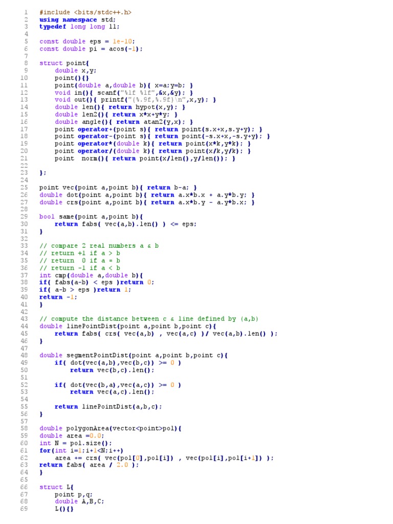 Long Long Const Double Const Double Struct Double Double Double Void ...