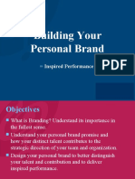 Building Your Personal Brand: Inspired Performance