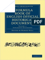 (Cambridge Library Collection - History) Hubert Hall - A Formula Book of English Official Historical Documents Volume 1 (2010, Cambridge University Press)