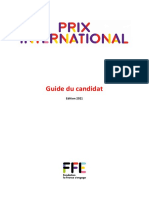 FFE Guide du candidat Prix international