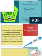 Vital Sign (Temperature Measurement) : Name: Arifkah Student Number: 218007 Class: Iia