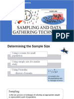 Sampling and Data Gathering Techniques: Institute of Computing and Engineering Mathematics Department