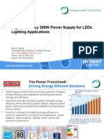 High Efficiency 200W Power Supply For Leds Lighting Applications