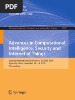 Advances in Computational Intelligence - Security and Internet of Things 2019 PDF