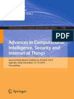 Advances in Computational Intelligence - Security and Internet of Things 2019 PDF