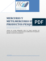Mercurio y Metil Mercurio en Especies Pesqueras PDF