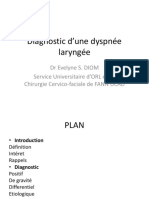 Diagnostic D'une Dyspnée Laryngée - Copie PDF