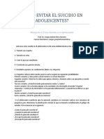 CÓMO EVITAR EL SUICIDIO EN ADOLESCENTES