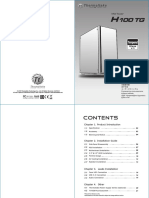 Caja PC Thermaltake h100 TG Manual PDF