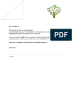 Formal Letter Example